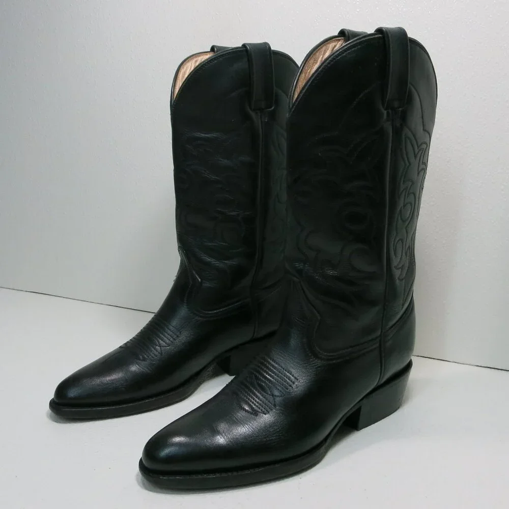 Doble L Botas (25) Oil Tanned Leather Men's Kicker Cowboy Western Boots Shoes 8